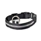 New LED Dog Collar with reflective design for visibility and safety during walks.