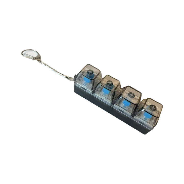 Clickie Keychain with four compartments to keep your keys organized and stylish.