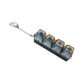 Clickie Keychain with four compartments to keep your keys organized and stylish.