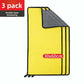Car wash towel pack of three, double layer, thick, microfiber, dimensions 30x60cm, ideal for cleaning surfaces.
