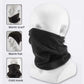 Fleece Scarf Mask displayed on a mannequin showcasing versatile cold weather protection and comfort features.