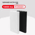 Smart Heating Vest in white and black with dual USB ports, 10000 mah capacity, ideal for gift customization.