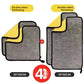 Car wash towel double-sided microfiber towels set in various sizes for efficient cleaning.