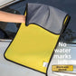 Car wash towel for quick drying, featuring a dual-color design and no water marks left.