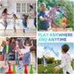 Family playing with a Flying Ball indoors and outdoors, suitable for all ages to enjoy anywhere.